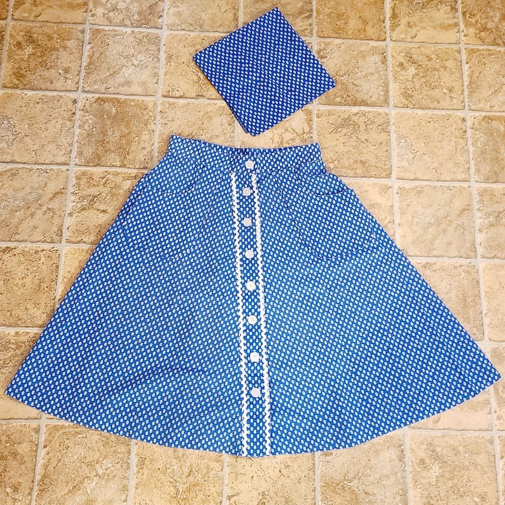 1960’s Groovy Mod Floral Mini Handmade A-Line Skirt